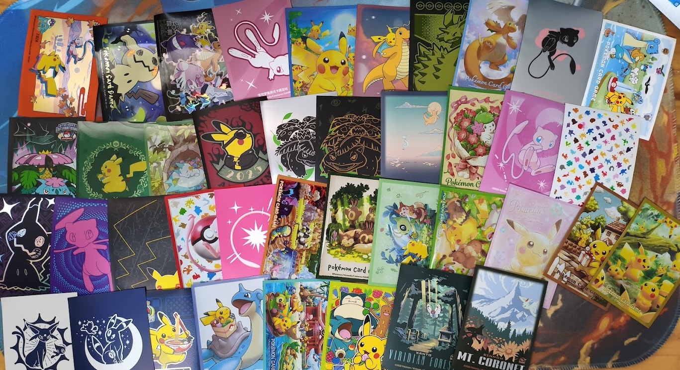 Acervo completo de sleeves oficiais Paulada Cards